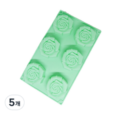 지안네이처 엘레강스 로즈 6구 몰드, 랜덤 발송, 5개