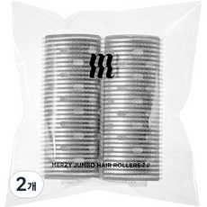 MERZY 熱傳導髮捲 前瀏海 大型 滾輪 106*40mm 2入, 混合色, 2個