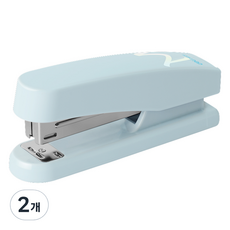 deLi 得力 馬卡龍粉彩大容量33號釘書機 裝訂用, 2個, 藍色