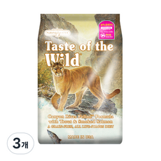 테이스트오브더와일드 전연령용 송어 앤 훈제연어 캣 기능성 사료, 피부/피모+알러지, 2kg, 3개