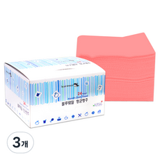 블루웨일 빨아쓰는 행주 핑크, 50매, 3개