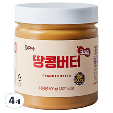 꿀이구마 땅콩버터 크리미, 4개, 300g