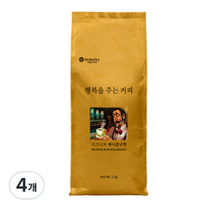 맥널티커피 시그니처 헤이즐넛향 분쇄 원두, 1kg, 4개