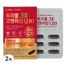 센트럴포뮬러 트리플 코엔자임 큐텐 30g, 2개, 30정