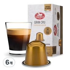 사켈라 그랑 크뤼 캡슐커피, 5g, 30개입, 6개