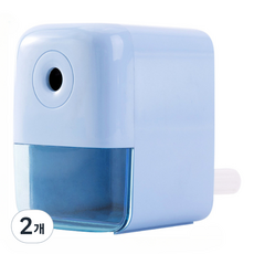 BLACK TREE 簡約迷你削鉛筆機, 2個, 藍色