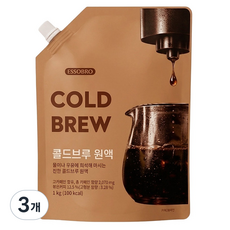 에쏘브로 콜드브루 원액, 1kg, 3개, 1개입