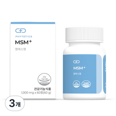 PHYTOTICS 必多提斯 MSM+營養劑, 60顆, 3個, 60顆