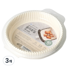 모던하우스 원형 에어프라이어 종이호일, 16cm, 40개입, 3개