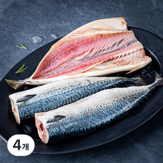 부산 13번 중매인 고등어 해동 소금간 X, 750g(중, 3미), 4개