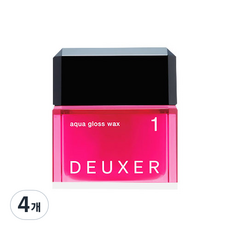 넘버쓰리 듀서 헤어왁스 1 아쿠아 글로스, 4개, 80g