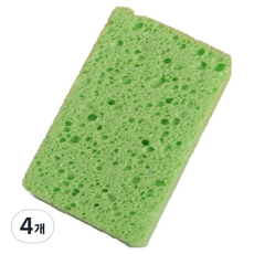 更乾淨 去水漬家用海綿清潔擦 綠色, 4個
