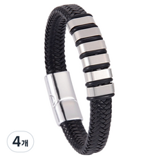 퍼스트리버 감성 패션팔찌 6단추 19cm, 4개