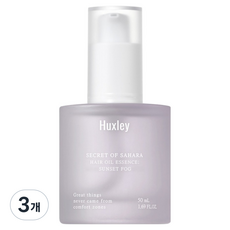 헉슬리 헤어 오일 에센스 선셋포그, 3개, 50ml