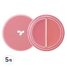 TONYMOLY 雙色唇蜜腮紅兩用膏 4.8g, 5入, 01 Bunny Pink