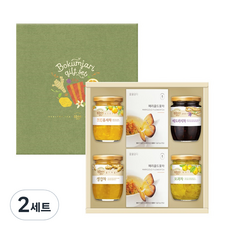 복음자리 대상 차 선물세트 7호, 유자차 + 배도라지차 + 생강차 + 모과차 + 메리골드 꽃차 2p, 2세트