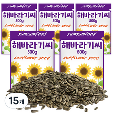 리프패럿 냠냠푸드 소동물 해바라기씨, 500g, 15개