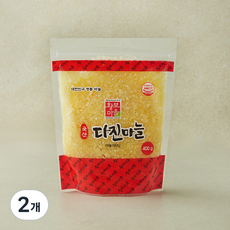 황보마을 국내산 다진마늘, 400g, 2개