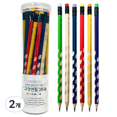투코비 코마 삼각그립 교정연필 2B, 혼합색상, 72개