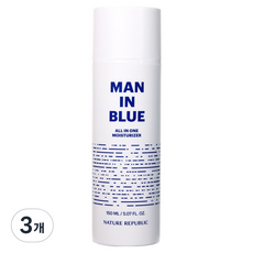네이처리퍼블릭 맨 인 블루 올인원 모이스처라이저, 150ml, 3개