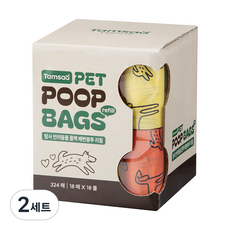 탐사 반려동물 풉백 리필 배변봉투, 랜덤컬러, 324매, 2세트