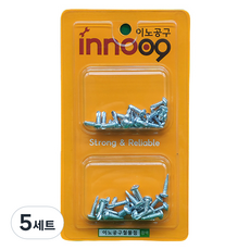 Innotime 白色圓頭自攻螺絲 2種 x 20入 組 NIT226, 5套
