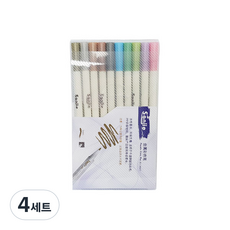 DONG-A東亞 金屬色美術字筆 10色, 混合色, 4套