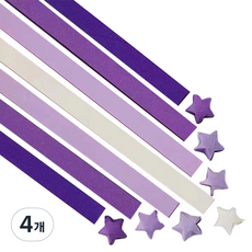 生活智慧 無圖案摺星星紙 紫色漸層, 5400個, 4色