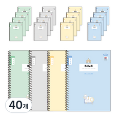 PENPIA 1 000 小學線圈筆記本 1-6年級讀書心得筆記 通用, 隨機出貨, 40個