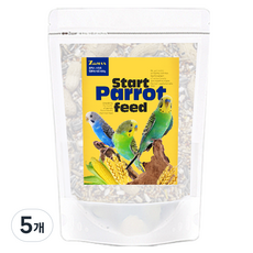 쥬맥스 앵무새 스타트 사료, 600g, 5개