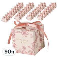 Khohimo 回禮緞帶禮物盒 5W0499, 90個, 粉紅色