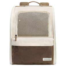 Bayler 寵物外出便攜背包 貓狗通用大容量, 米粽色, 1個