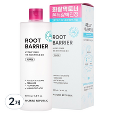 네이처리퍼블릭 루트 베리어 하이드로 토너, 2개, 500ml