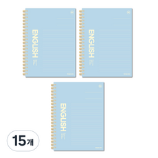 theopenhouse 3500 Campus Plus 亮面壓紋 B5 英文筆記本 23-7362, 01 BLUE, 15個