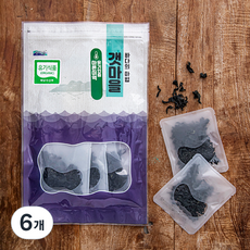 갯마을 유기식품 인증 마른미역 10개입, 80g, 6개