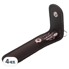 바움미루 고급 귀이개 6종 세트 블랙 M, 4세트