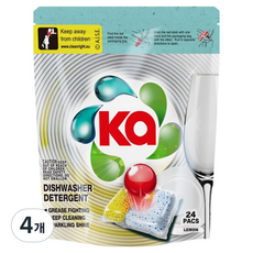 카포드 식기세척기 캡슐세제 레몬 24p, 288g, 4개