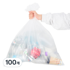 sanipia 分類回收平口垃圾袋, 150L, 100個