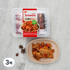 주원산오리 오리불백 매운맛, 400g, 3팩