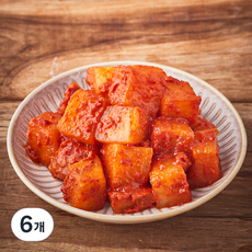 금자네 매운 실비 깍두기, 500g, 6개