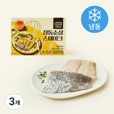 해슬로 참돔 순살 스테이크 2개입 (냉동), 300g, 3개