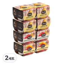 아넬라 100% 생과일 퓨레 기관지 8p 세트, 배 + 사과 + 바나나, 1.6kg, 2세트
