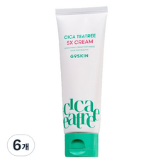 지나인스킨 시카 티트리 5X 크림, 80ml, 6개