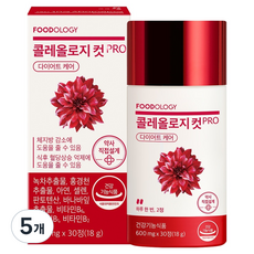 푸드올로지 콜레올로지 컷 프로 18g, 30정, 5개
