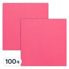 마다꾸미 컬러 골판지, 23 핑크, 100개
