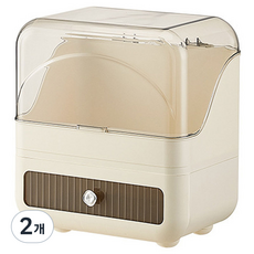 다퍼남 대용량 모던 화장품 정리대 2단, 코코아, 2개