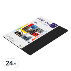 종이문화 프린트프로 두꺼운 칼라복사지 32 블랙 205g, 24개, A3