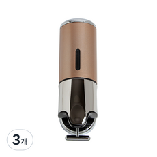 홈스토리 물비누 디스펜서 450ml, 골드, 3개