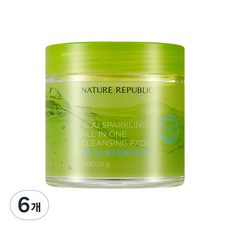네이처리퍼블릭 제주 탄산 올인원 클렌징 패드, 60매입, 6개