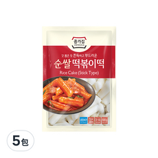 JONGGA 宗家府 年糕條, 有嚼勁爽美細緻的口感, 軟糯香滑, 適合火鍋與家常菜, 500g, 5包